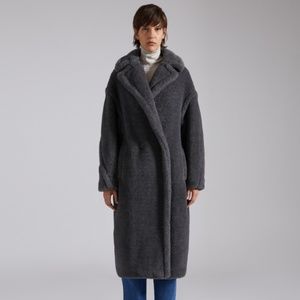 New! Max Mara Gray Teddy Bear Coat-Sz XS, $3990